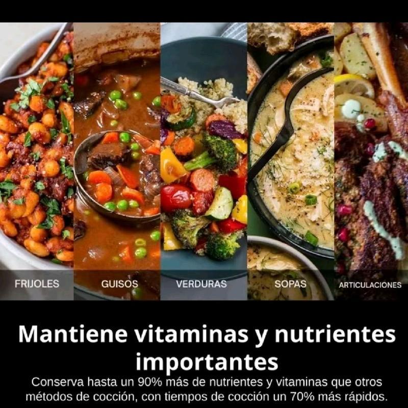 Olla a Presión Acero Inoxidable | 8L/10L, Inducción y Vitrocerámica