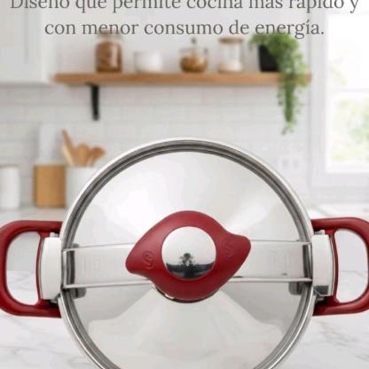 Olla a Presión Acero Inoxidable | 8L/10L, Inducción y Vitrocerámica
