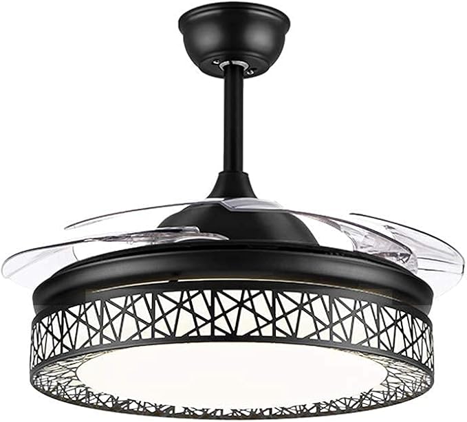 Ventilador de Techo 42 Pulgadas | Aspas Retráctiles con Luz LED 3 Tonos