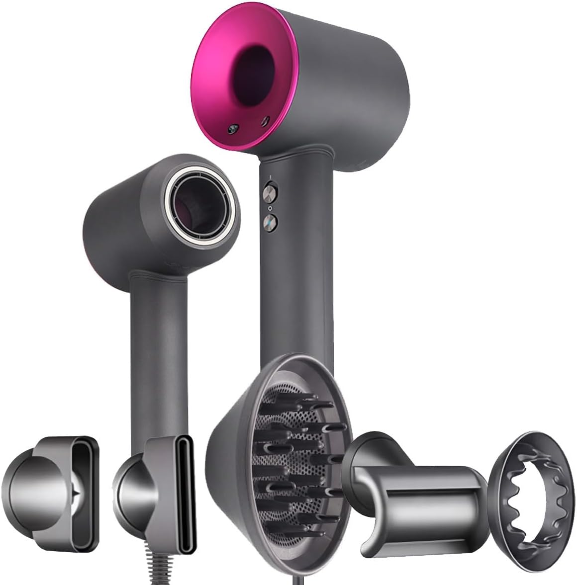 1. Secador Iónico Tecnología Vórtice | Accesorios Magnéticos Silencioso