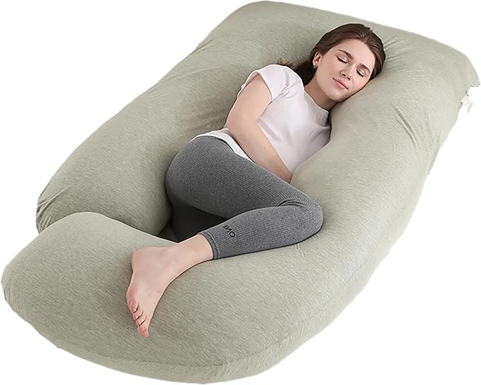Almohada de Embarazo Forma J | Funda Lavable y Soporte de Espalda