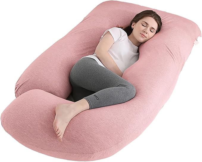 Almohada de Embarazo Forma J | Funda Lavable y Soporte de Espalda