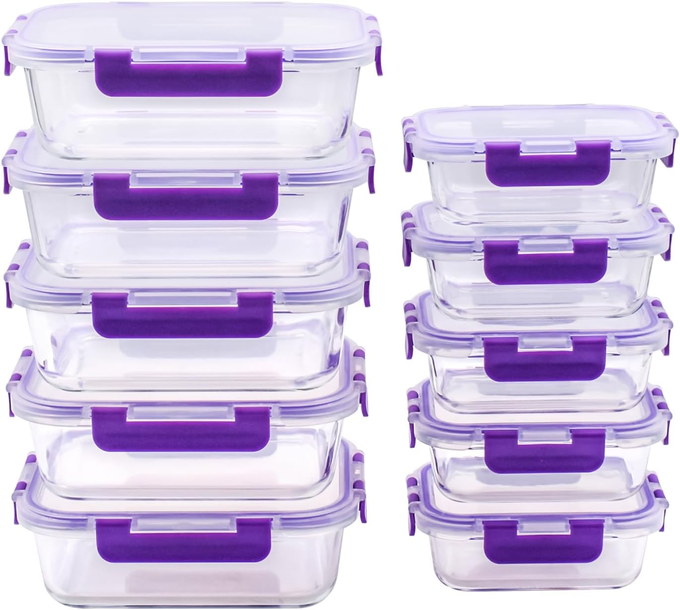 10 Recipientes de Cristal + 10 Tapas | Cocina y Conserva Fácil