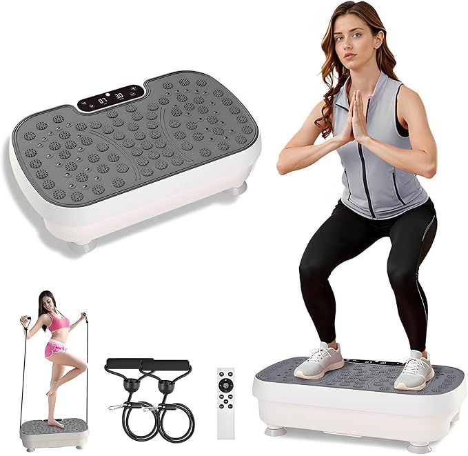 Placa Vibratoria con Bandas | Entrenamiento Completo en Casa