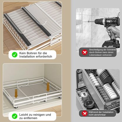 Organizador Telescópico para Alacena | Extraíble para Cocina Pack 2