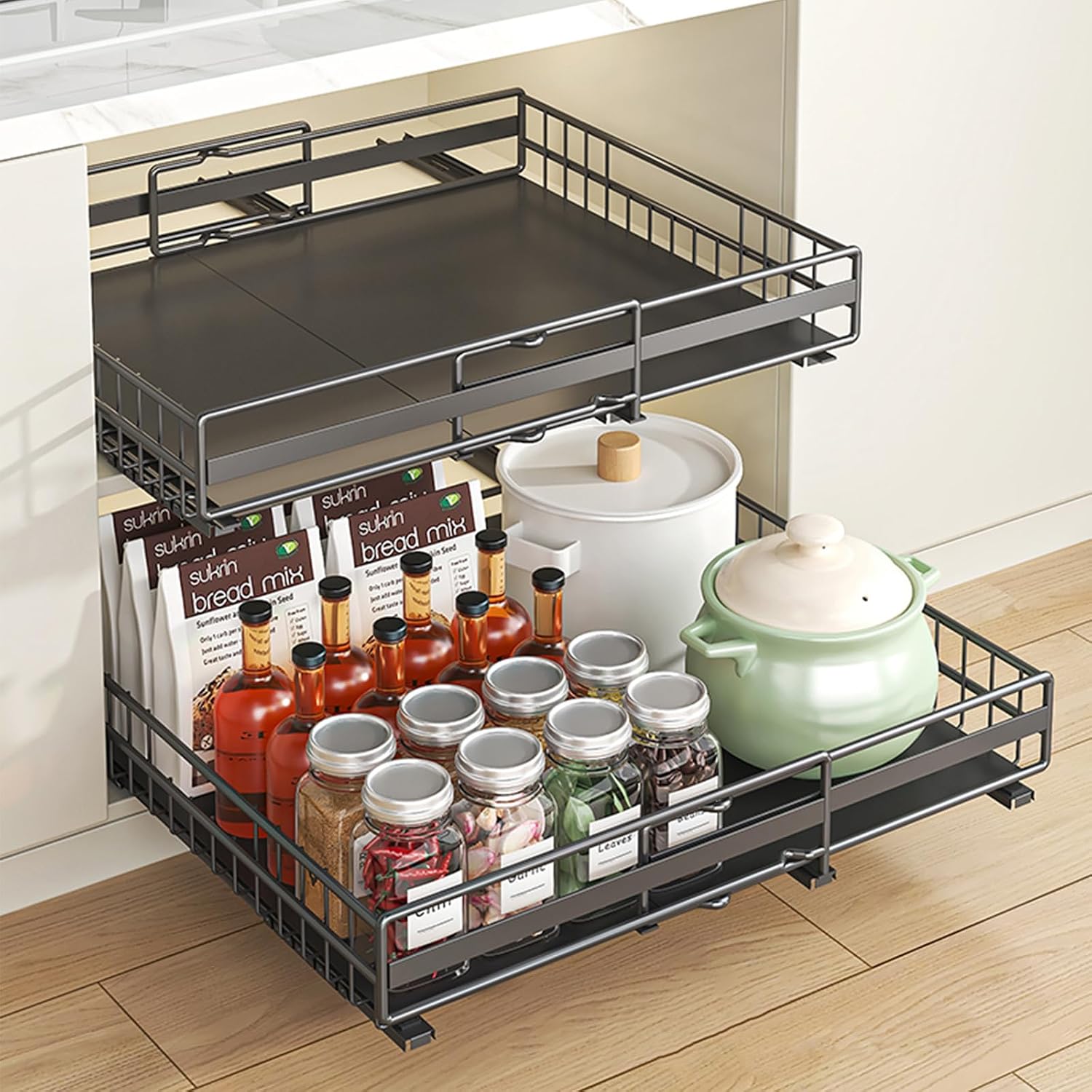 Organizador Telescópico para Alacena | Extraíble para Cocina Pack 2