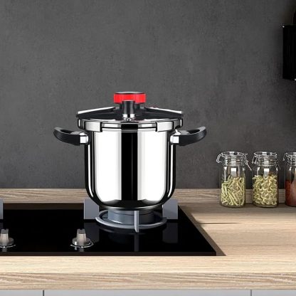 Olla a Presión Acero Inoxidable 10L | 100 kPa con Tapa Segura