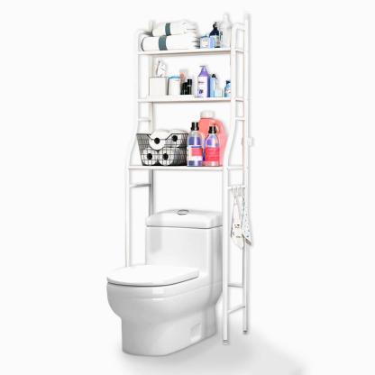 Estante independiente de acero inoxidable para baño: ahorro de espacio y diseño minimalista