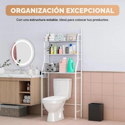 Estante independiente de acero inoxidable para baño: ahorro de espacio y diseño minimalista