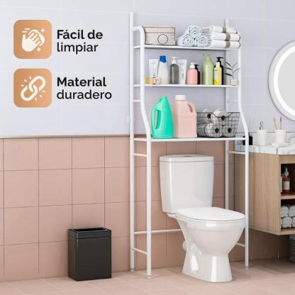Estante independiente de acero inoxidable para baño: ahorro de espacio y diseño minimalista