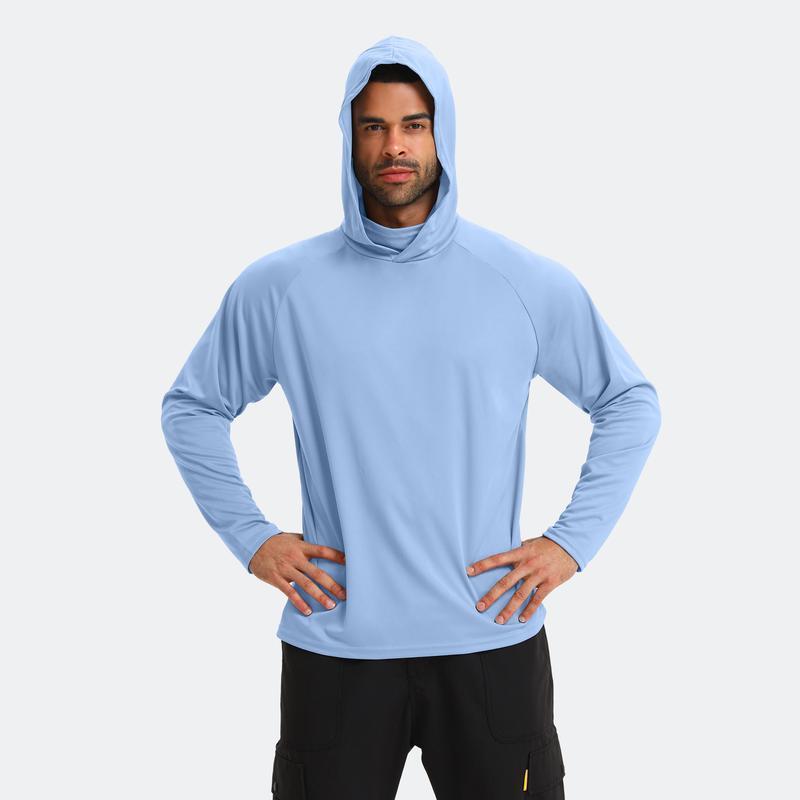 Sudaderas con capucha casuales para hombre, paquete de 6, multicolor, manga larga, ligeras, con protección solar UPF, suaves, transpirables y de secado rápido. Incluyen mascarilla. Ideales para múltiples ocasiones. Conjunto de ropa para hombre con estilo.