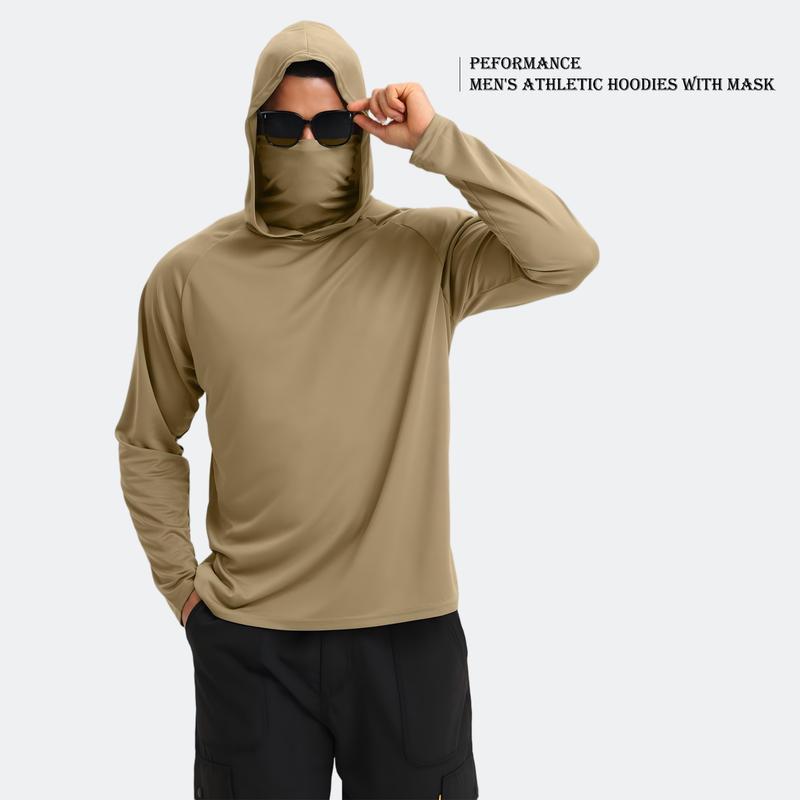 Sudaderas con capucha casuales para hombre, paquete de 6, multicolor, manga larga, ligeras, con protección solar UPF, suaves, transpirables y de secado rápido. Incluyen mascarilla. Ideales para múltiples ocasiones. Conjunto de ropa para hombre con estilo.