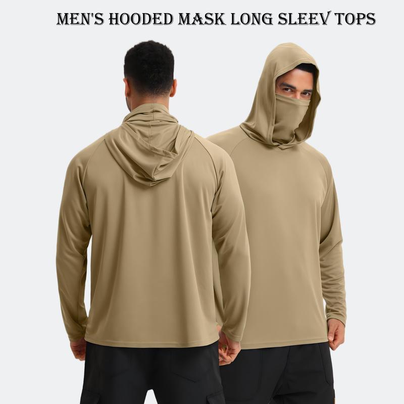 Sudaderas con capucha casuales para hombre, paquete de 6, multicolor, manga larga, ligeras, con protección solar UPF, suaves, transpirables y de secado rápido. Incluyen mascarilla. Ideales para múltiples ocasiones. Conjunto de ropa para hombre con estilo.