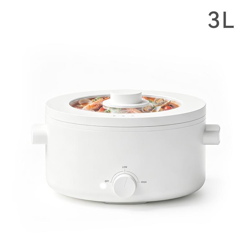 Electric Hot Pot,1.5L Mini Hot Pot, Ceramic Glaze Non-stick Portable Pot, Electric Pot for for Steak, Egg, Fried Rice, Oatmeal, Soup,Ramen with Dual Power Control, Electric Pot for Dorm Multifunctional Hot Pot Kitchen Appliances,home essentials