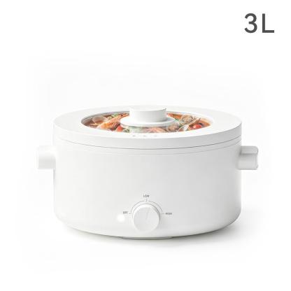 Electric Hot Pot,1.5L Mini Hot Pot, Ceramic Glaze Non-stick Portable Pot, Electric Pot for for Steak, Egg, Fried Rice, Oatmeal, Soup,Ramen with Dual Power Control, Electric Pot for Dorm Multifunctional Hot Pot Kitchen Appliances,home essentials