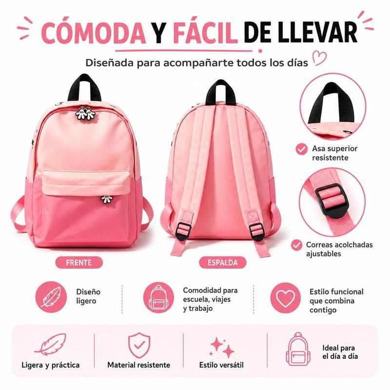 Morral y Mochila Infantil Impermeable Novedad 2026 con Estampados de Caricaturas, Diseño Ergonómico Transpirable, 9 Colores Disponibles, Medidas 31x24x10 cm para Niños Jardín y Primaria