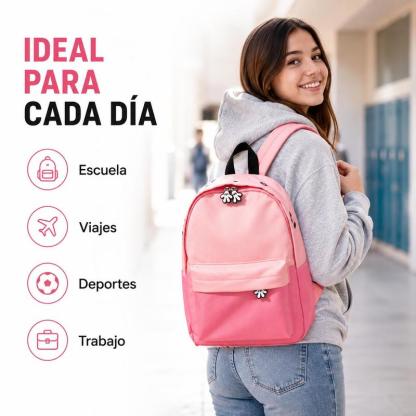 Morral y Mochila Infantil Impermeable Novedad 2026 con Estampados de Caricaturas, Diseño Ergonómico Transpirable, 9 Colores Disponibles, Medidas 31x24x10 cm para Niños Jardín y Primaria