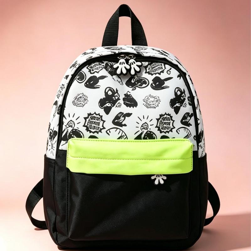 Morral y Mochila Infantil Impermeable Novedad 2026 con Estampados de Caricaturas, Diseño Ergonómico Transpirable, 9 Colores Disponibles, Medidas 31x24x10 cm para Niños Jardín y Primaria