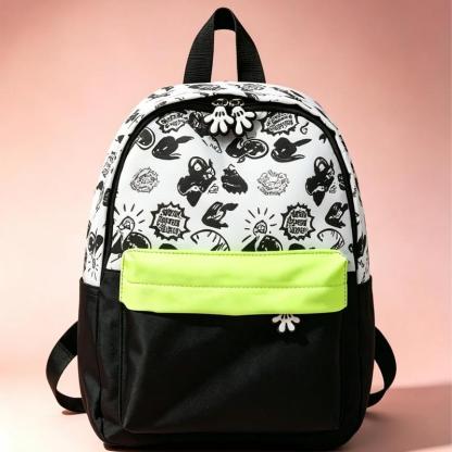 Morral y Mochila Infantil Impermeable Novedad 2026 con Estampados de Caricaturas, Diseño Ergonómico Transpirable, 9 Colores Disponibles, Medidas 31x24x10 cm para Niños Jardín y Primaria