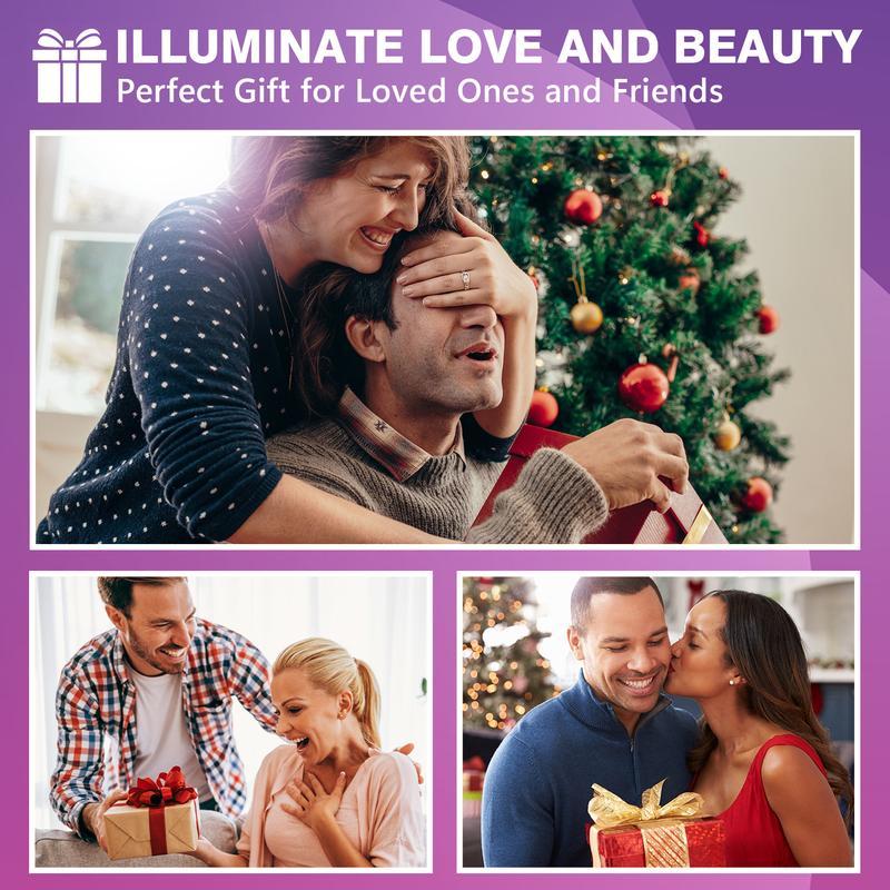  Espejo Maquillaje con Luz LED, Aumento 30X con Ventosa Fuerte, Brillo Regulable, Giratorio 360°, Portátil para Pared, Baño, Viaje, Depilación y Cejas, Blanco, Redondo