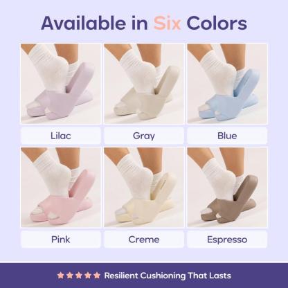 Sandalias suaves, esponjosas e impermeables con forma de almohada, pantuflas de plataforma de espuma Cloud con amortiguación y absorción de impactos similares a las de las zapatillas deportivas, sandalias antideslizantes y cómodas para interiores y exteri