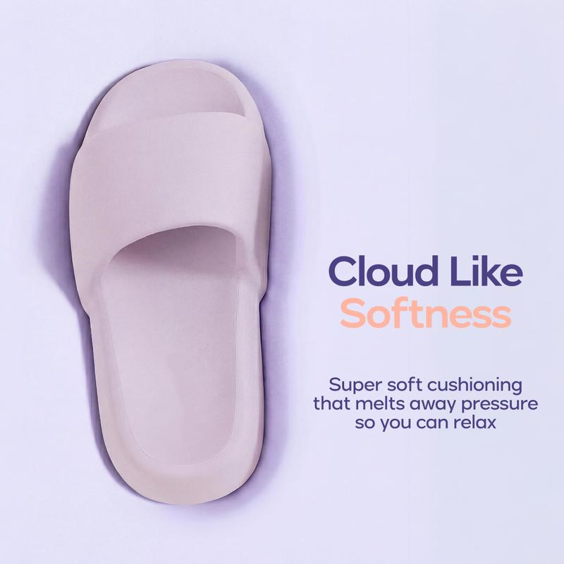 Sandalias suaves, esponjosas e impermeables con forma de almohada, pantuflas de plataforma de espuma Cloud con amortiguación y absorción de impactos similares a las de las zapatillas deportivas, sandalias antideslizantes y cómodas para interiores y exteri