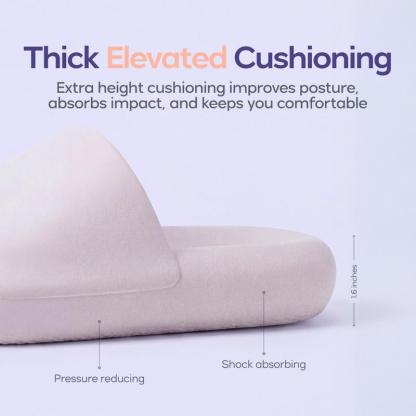 Sandalias suaves, esponjosas e impermeables con forma de almohada, pantuflas de plataforma de espuma Cloud con amortiguación y absorción de impactos similares a las de las zapatillas deportivas, sandalias antideslizantes y cómodas para interiores y exteri
