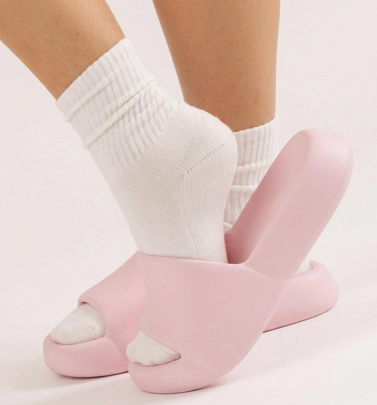 Sandalias suaves, esponjosas e impermeables con forma de almohada, pantuflas de plataforma de espuma Cloud con amortiguación y absorción de impactos similares a las de las zapatillas deportivas, sandalias antideslizantes y cómodas para interiores y exteri
