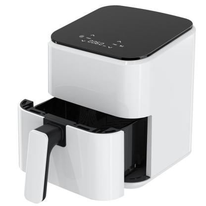 Freidora de aire 4 en 1, horno de alta temperatura (hasta 400 °F) con función de asado, cocción multifunción, recalentamiento y deshidratación; incluye cesta antiadherente y bandeja para un acabado crujiente.