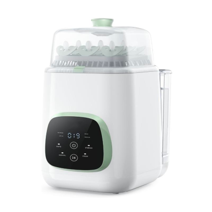 Lavadora, esterilizadora y secadora de biberones: máquina de limpieza todo en uno para biberones, piezas de extractores de leche y artículos esenciales para bebés. Cuidado práctico y sin esfuerzo.