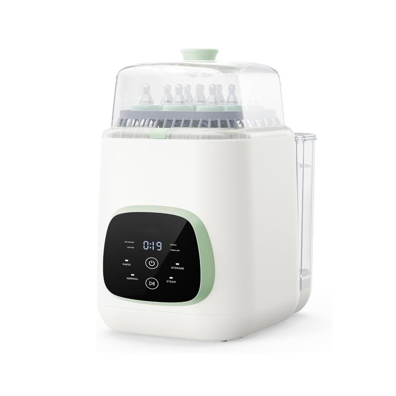 Lavadora, esterilizadora y secadora de biberones: máquina de limpieza todo en uno para biberones, piezas de extractores de leche y artículos esenciales para bebés. Cuidado práctico y sin esfuerzo.
