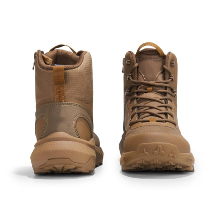 【Regreso a clases】Botas tácticas para hombre de 8 pulgadas en nailon liso con punta redonda; ligeras y cómodas para usar todo el día; calzado de seguridad y trabajo con cremallera lateral; ideales para motociclismo, senderismo y caminatas; regalo para el 