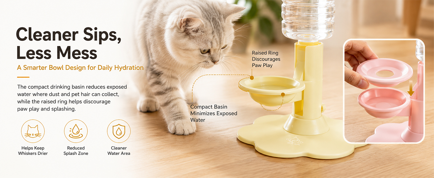 Gravity Cat Water Dispenser Stand