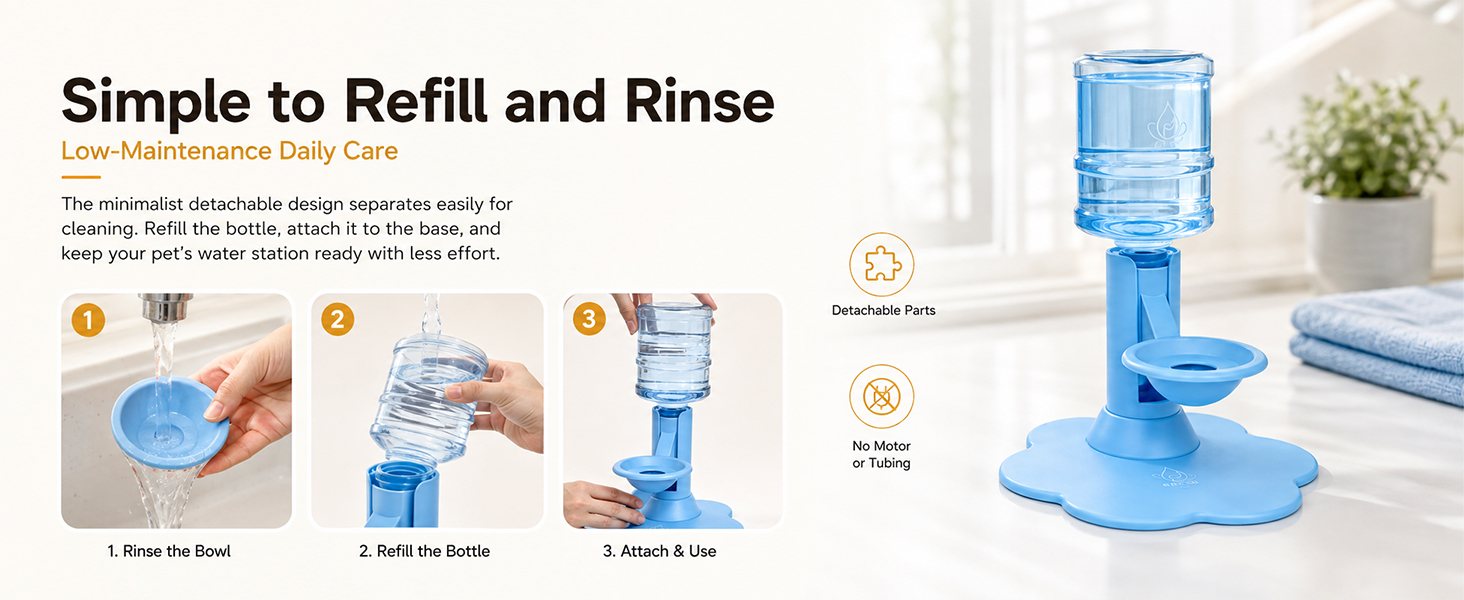 Gravity Cat Water Dispenser Stand