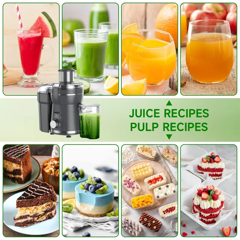 500W Centrifugal Juicer Machine – Powerful Juice Extractor with Wide Feed Chute, Easy Clean Design for Fruits & Vegetables