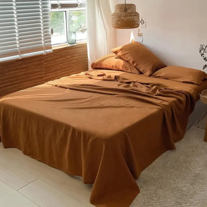 Simple&Opulence 100% Linen Sheets Set - Natural & Breathable