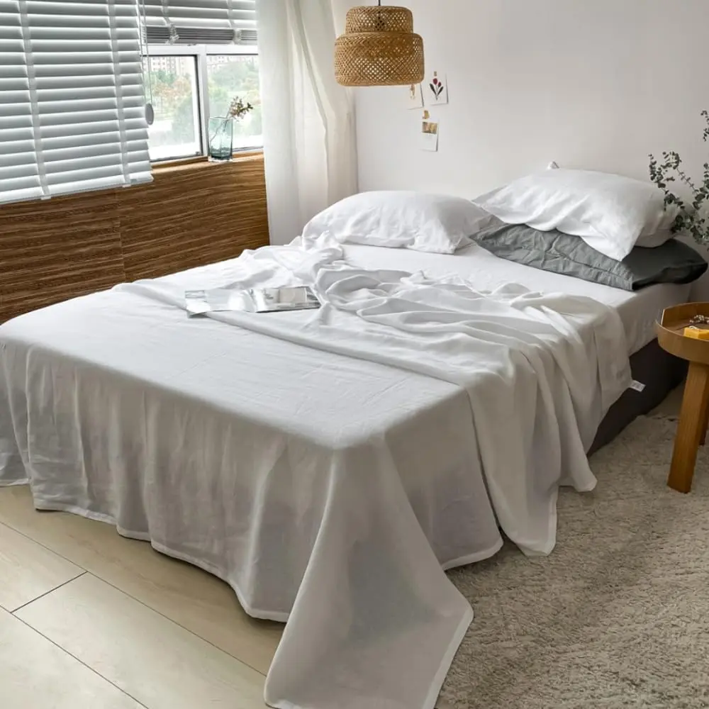 Simple&Opulence 100% Linen Sheets Set - Natural & Breathable