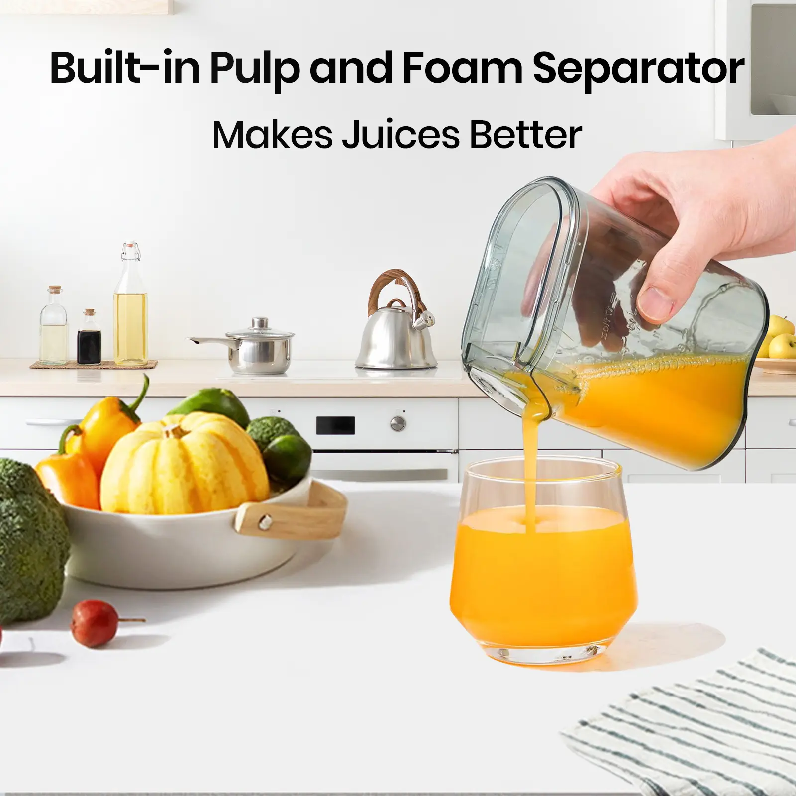 Home Juicer Machine, 800W Fast Juice Maker with Dual Speed Control, Easy Clean Extractor for Healthy Drinks