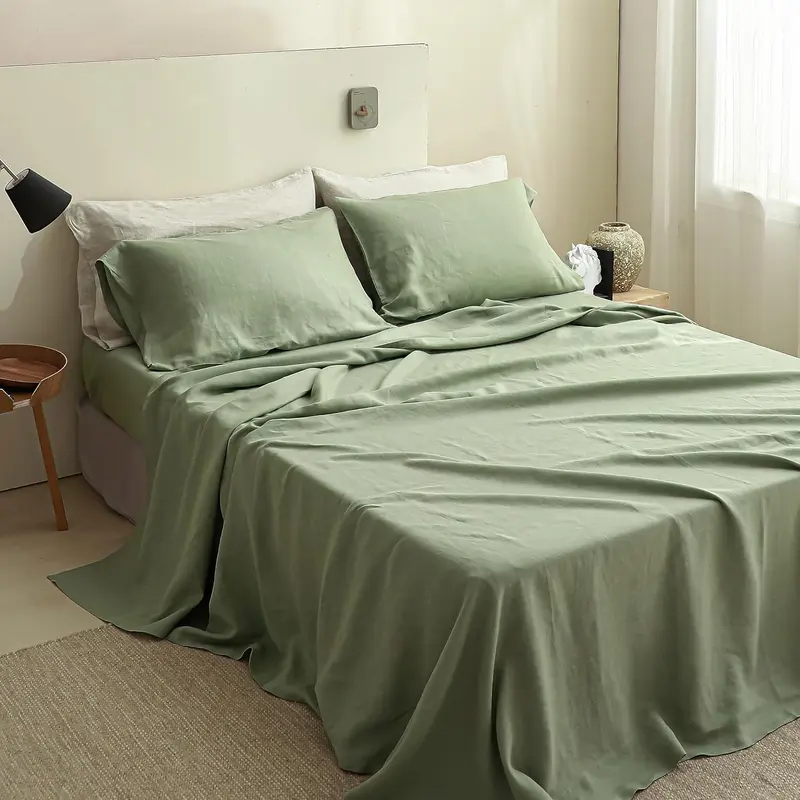 Simple&Opulence 100% Linen Sheets Set - Natural & Breathable