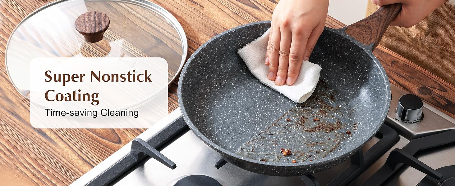 nonstick frying pans with lid