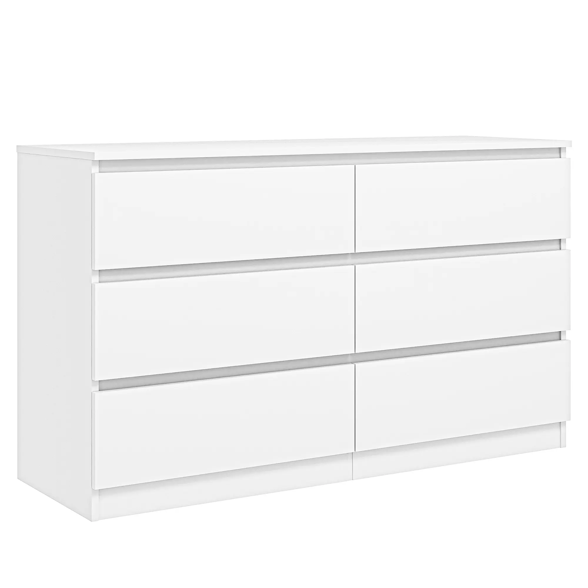 Modern 6-Drawer Dresser, Bedroom Storage Chest with Spacious Drawers, Minimalist Organizer Cabinet for Clothes, Bedroom, Living Room & Home