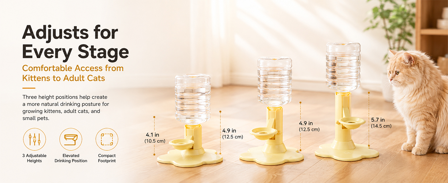 Gravity Cat Water Dispenser Stand