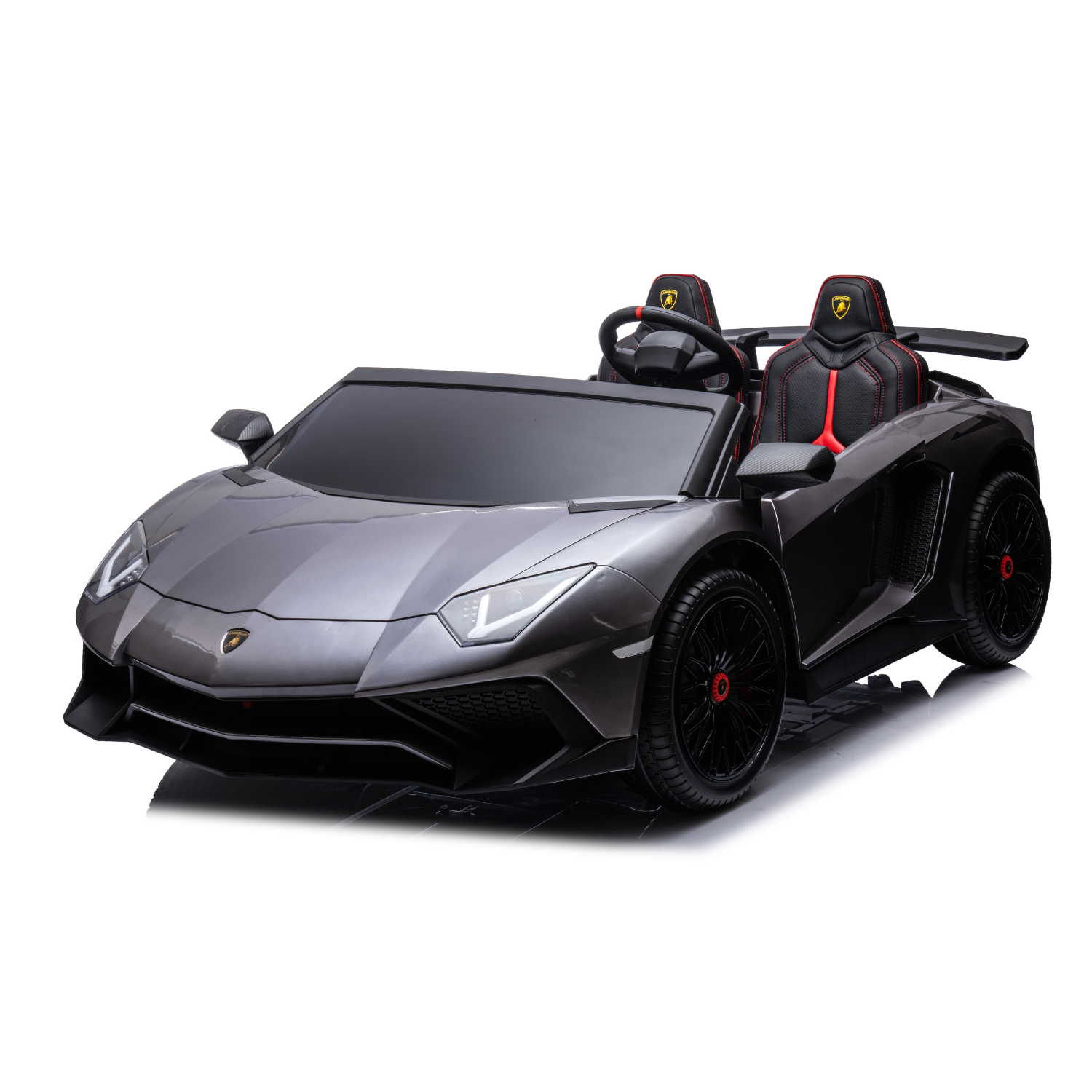 24V Kids Electric Ride-On Sports Car, Luxury Battery Powered Vehicle with LED Lights, Realistic Sounds, MP3 Player, Display Screen, Parent Remote Control & Safety Belts