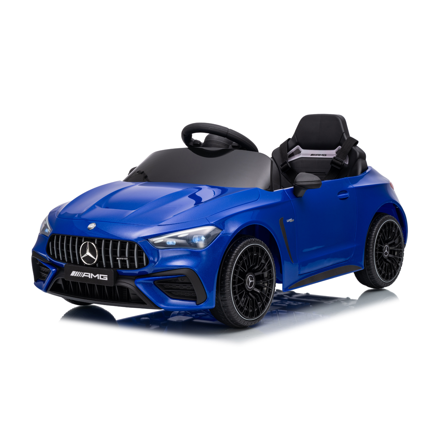 12V Kids Electric Ride-On Car, Realistic Toy Vehicle with LED Lights, Sounds, MP3 & USB Music, Parent Remote Control, Safety Belt, Forward & Reverse Driving