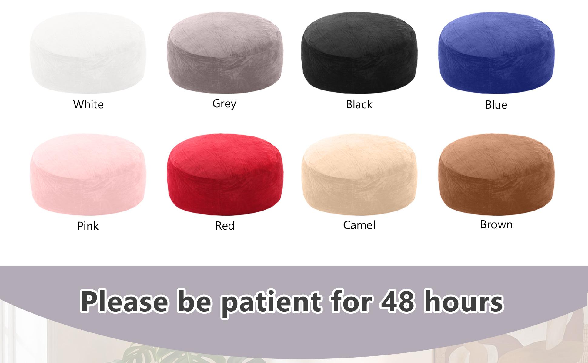 3FT/4FT/7FT No Gift, 5FT/Jumbo with 3 Gifts Bean Bag (with Filler) Lazy sofa Beanbag Chairs For Adults Ship Free High-Rebound Memory Foam Filling Furniture Flannel Cover Removable Modern Upholstered Sofa