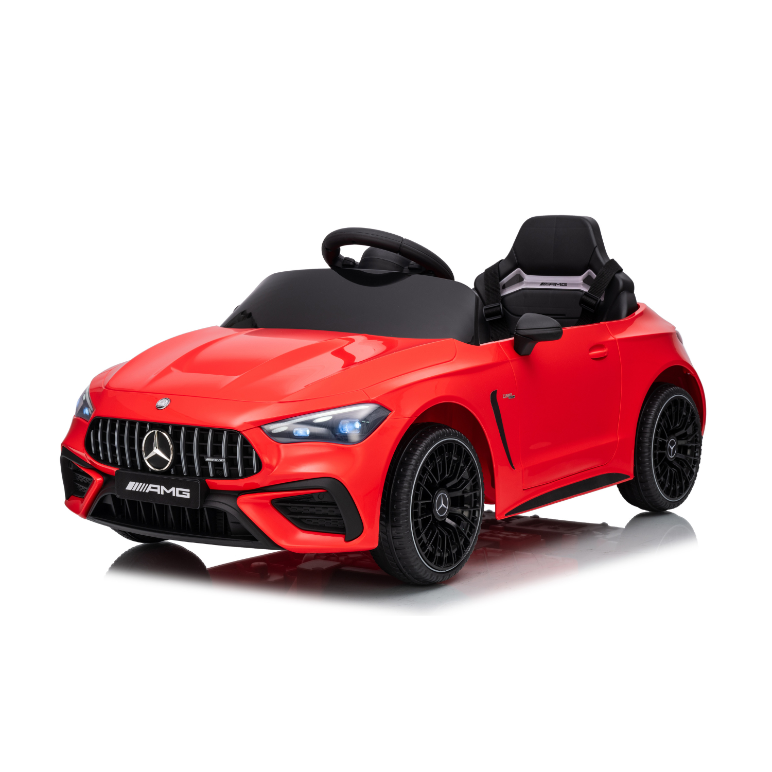 12V Kids Electric Ride-On Car, Realistic Toy Vehicle with LED Lights, Sounds, MP3 & USB Music, Parent Remote Control, Safety Belt, Forward & Reverse Driving