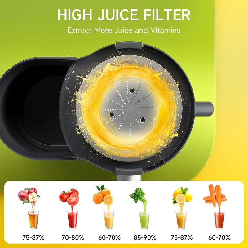 500W Centrifugal Juicer Machine – Powerful Juice Extractor with Wide Feed Chute, Easy Clean Design for Fruits & Vegetables