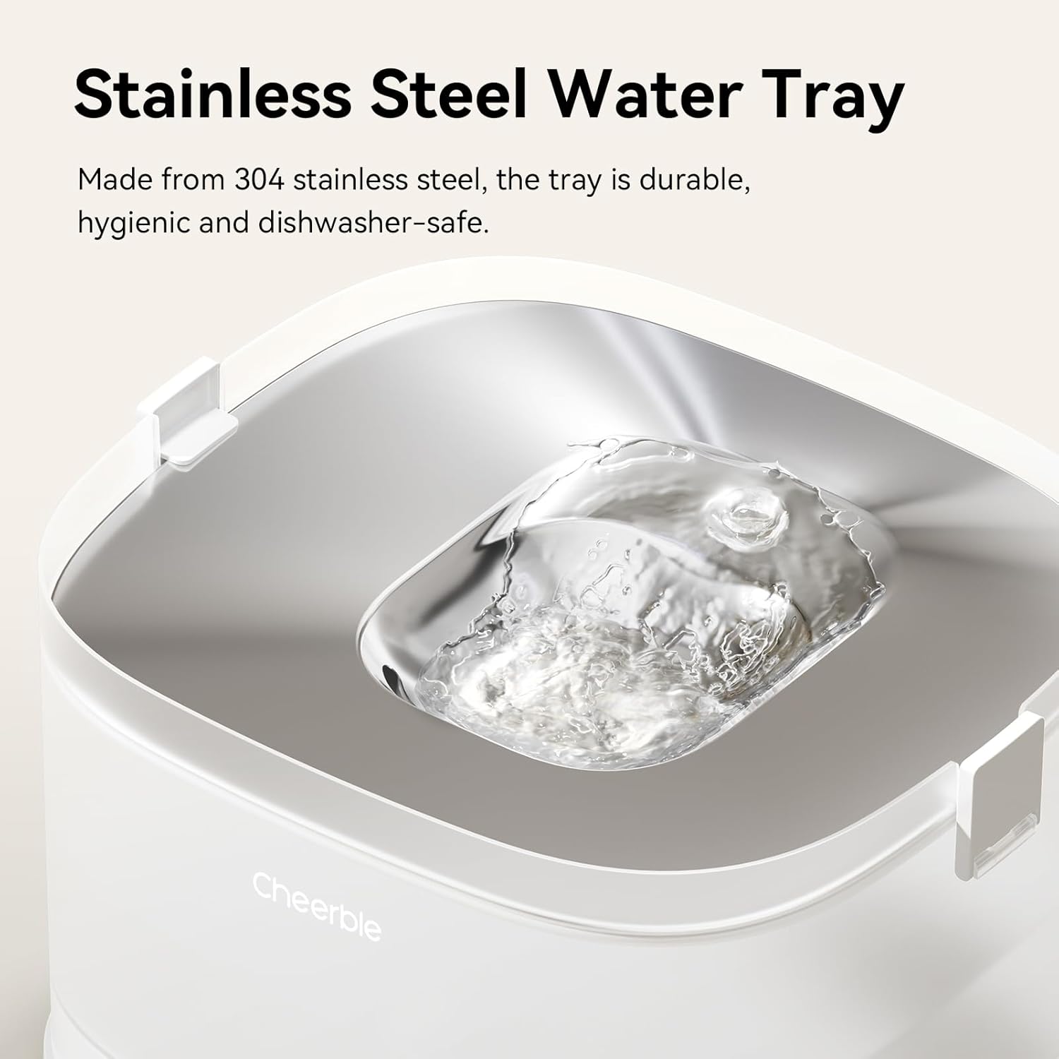 Wireless Dog Water Fountain, Pumpless Pet Water Dispenser with 4L Capacity and Smart Filtration