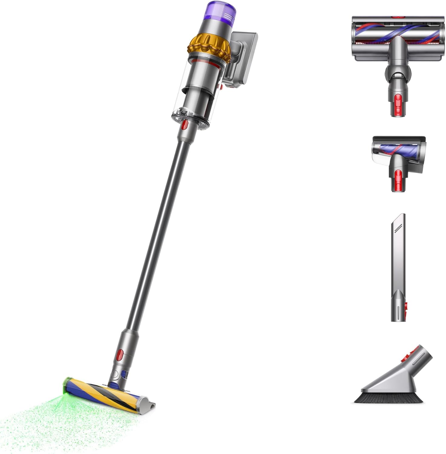 Cordless Vacuum Cleaner, Powerful Stick Vacuum with 60-Minute Runtime, Smart Suction, LED Dust Detection & Multi-Surface Cleaning for Home and Pet Hair