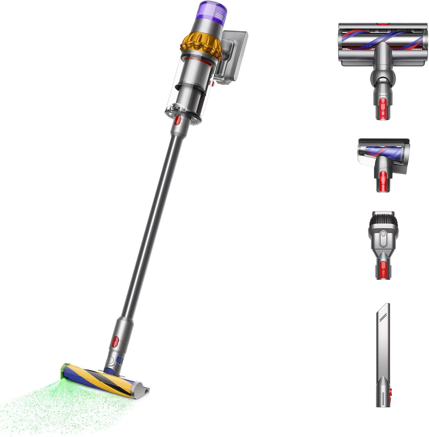 Cordless Vacuum Cleaner, Powerful Stick Vacuum with 60-Minute Runtime, Smart Suction, LED Dust Detection & Multi-Surface Cleaning for Home and Pet Hair